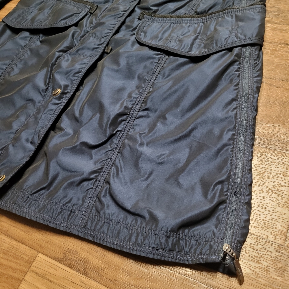 Retail $640.00 P.J.S. Parajumpers Women's Blue Hooded Parka Jacket Size M - Picture 7 of 12